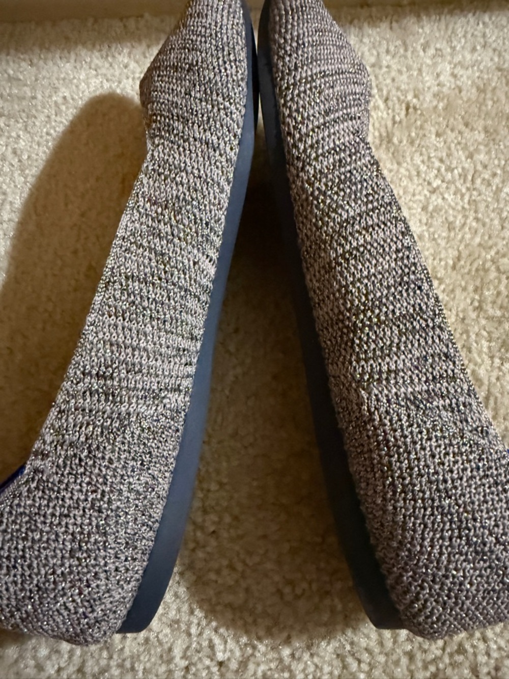 Rothy's The Point flats in the Stardust Metallic colorway size 9.5 - Picture 9 of 16